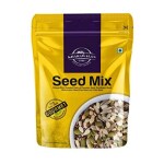 KHARAWALA'S ; HEALTHY SNACK Seed Mix Omega rich roasted pack of pumkin seed, sunflower seed, water melon seed, flax seed and chia seed Mix for Eating | 200g| Pack of 1