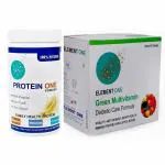 Jivan Shree Protein One Powder Zero Carb Zero Sugar N Adv Diabetic Care Green Multivitamin All Vitamin Ginseng Gymnema Antioxidant Minerals For Diabetic 200 Gram N 100 Tablets