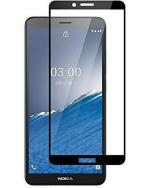 A Accessories Kart Nokia C3 Black Edge to Edge Tempered Glass Protector
