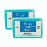 Roots Botanix Luxury Soap| Daily Bathing Soap For Women and Men | 100% Natural Homemade| Combo Offer| Bathing Bar (Mint Soap 125 Gram Pack 2)