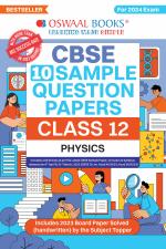 Oswaal CBSE Sample Question Papers Class 12 Physics Book (For Board Exams 2024) | 2023-24_oswaal books