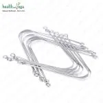 HealthAndYoga Lite Stainless Steel Tongue Cleaner Set of 12