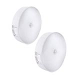 LITVERSE Motion Sensor 8 LED Night Lights, Dusk to Dawn Motion Sensor for Bedroom, Bathroom, Toilet, Stairs, Kitchen, Hallway Pack of 2