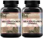 Naturewell Multivitamin Gummies For Men With Superfoods And Prebiotics, 30 Gummies Each (Pack Of 2)