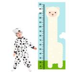 WENS Vinyl Cute Sheep Height Measurement Removable Wall Sticker 150 x 61 cm (WHC1062)