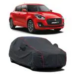STARIE Car Cover For Maruti Suzuki Swift (With Mirror Pockets) (Black, Red, For 2021, 2020, 2019, 2014, 2018, 2017, 2015, 2016 Models)