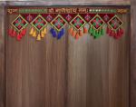 GardenBliss Handmade Shubh Labh Shri Ganashea Namah Toran for Main Door Latest | Traditional Hanging Multicolor Diwali Decoration Bandarwal (Size - 3 Ft Toran, 36
