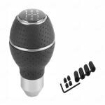 Huuso Car 5 Speed Manual Transmission Gear Shift Knob Momo Silicone-Silver With 4 Adapters And Allen Screws Compatible With Mercedes-Benz M-Class