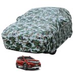 MOCKHE Car Body Cover Compatible with Honda BRV with Mirror Pockets, Triple Stitched, Water Resistant Car Cover, Forest