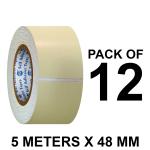 VCR Double Side White Foam Tape - 5 Meters in Length - 48mm / 2