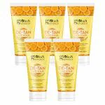 GLOBUS NATURALS De Tan face scrub pack of 5
