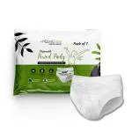 CareDone Disposable White Period Panties for Sanitary Protection for Women, Day and Overnight Panties for Regular Flow Up to 12 Hours Protection, Sanitary Pads Pant Style. (M, 7)