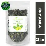Shudh Online Dry Amla Pieces (2 Kg / 2000 g) - Hair growth, Eating (Saboot, No salt, Fruit), Sukha Awla, Aavla Sabut, Dry Gooseberry, Usirikaya dried