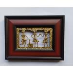 PRAVU CREATIONS Brass Dhokra art Frames For Wall Decoration Home Office and Gallery - NO-013