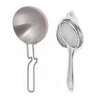 Urban Buy Aluminium Tadka Pan With Stainless Steel Tea Strainer and Multicolour, Pack of 2