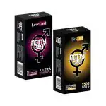 NottyBoy Ultra Ribbed Textured and 1500 Super Dots Condoms - 20 Pieces