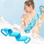 CONSONANTIAM Shower Bath Belt Back Scrubber Brush and Massager Foot/Sole Cleaner Shower Bath Belt