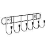 Planet Stainless Steel Hook Rail for Bathroom/Hook Rail for Cloth/Towel Hanger(6 Hooks L:12 Inches)
