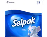 SELPAK Classic Luncheon Napkin Tissue Serviette White (75 Sheets)