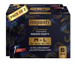 Nupanty Premium Ultra Absorbent Disposable Period Panty (M-L) 12 Pieces