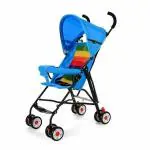 Safe-o-kid Extra Safe Pram/Buggy (0-4 Years), Light Weight Baby Stroller, Foldable/Portable, Strong Travel Friendly Colourful Stroller For Baby/Kids, (Blue) Pack of 1