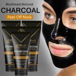 Globus Naturals Charcoal Peel Off Mask, Anti Pollution, For Women with Oily & Acne Prone Skin, Set of 5, 100g