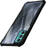 XOVO Back Cover for Motorola Moto G40 Fusion, Motorola Moto G60, Moto G40 Fusion, Moto G60 (Transparent, Dual Protection, Pack of 1)