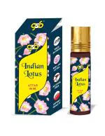 GSB Indian Lotus Pure Natural Attar/Itra/Perfume Roll On | Alcohol Free | Long Lasting | Undiluted | Unisex