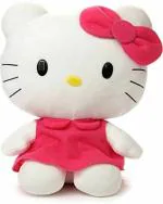 Tickles Polyester Cute Hello Kitty Lightweight Stuffed Toy 28 cm 12M and Above