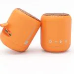 Portronics SoundDrum 1 10W TWS Portable Bluetooth 5.0 Speaker with Powerful Bass, Inbuilt-FM & Type C Charging Cable Included(Orange) (POR-1400)