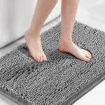 SHALVI Chenille Microfiber Bath Mat, Water Absorbent, Soft, Machine Washable for Home, Office (17
