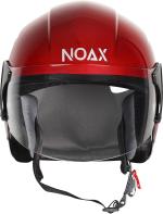Noax Nano Half Face Stylish Kawach Motorbike Helmet (Red Without Indtor 5165465)