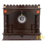 Ashar Devghr Om Design Wooden Mandir/Temple for Home & Office/Pooja Mandap (L-18, D-8