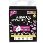 JUMBO EXTRA FEEL 40+10 free sanitary pad   (Pack of 4)