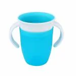 The Little Lookers Leak Proof/Spill Proof Transition Training Sipper/ 360 Degree Sippy Cups with Handles | Easy to Grip Miracle Cups for Toddlers/Kids/Children 207 ml/ 7 oz. (Blue)