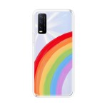 Emble Designer Clear Tranperant Silicone Case For Vivo Y20S -Design A21 ( TPU | Soft , Vivo Y20S | Multicolor )