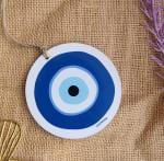 Quirkyfy Evil Eye Hanging Tag, Quotes Wall Hanging Home & Kitchen (Blue)