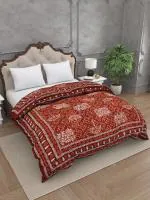 Jaipuri Rajai Daabu Shahi Savari 300GSM Fine Cotton Red Double Bed Quilt