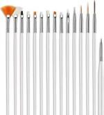 Feelhigh 15 pcs Nail Art Design Dotting Painting Drawing UV Polish Brush Pen Tools Kit