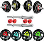 Ymd Multicolor Professional Rubber Plates 15Kg 2.5 Kg X 6 Equal To 15 Kg Combo Adjustable Dumbbell 15 Kg