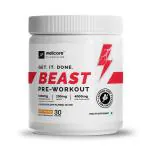 Wellcore - Beast Mode Pre Workout Supplement (330g, 30 Servings) | Wild Orange | Caffeine Free | Pre Workout For Men & Women With Creatine For Explosive Strength, Skin Tearing Pumps, & Laser-Sharp Focus