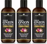 Park Daniel Onion Herbal Hair Oil, 60 Ml Each (Pack Of 3)