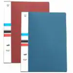 TULMAN 40 Pockets Bound A4 Size Presentation Display Book Portfolio File Binders with Plastic Clear Sleeves Document Organizer for Music Sheets Artwork Drawing for School - (Color May Vary) - 2 Pack