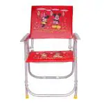 S.S Steelo Art Multipurpose Printed Foldable Chair for Boy and Girl (Red)