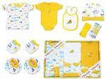VParents Bitsy New Born Baby Gift Set (Pack of 8) (Yellow)