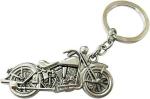 Blue Aura Universal Silver Metal Aai Bullet Bike Chopper Bike Keyring And Keychain