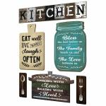Chaka Chaundh - Kitchen Plaque Quotes Wall Hanging Décor - Kitchen Quote Sign Boards Décor - Food Quotes Sign Wall Plates Décor Items - Set of 6