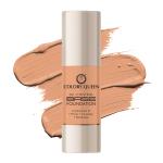 Colors Queen Oil Control Base Foundation| Combination of Primer, Concealer & Moisturizer, Skin Brightening Liquid Foundation| Water Resistant with Dewy Finish Foundation for Face Makeup (Golden Beige, 30ml)