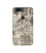 Casotec Travel Design 3D Printed Hard Back Case Cover for OnePlus 5T