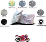 RONISH Waterproof Two Wheeler Cover for Honda (CBR 600 RR, Silver)